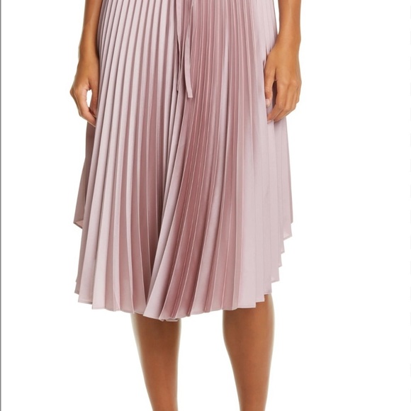 Club Monaco Dresses & Skirts - Club Monaco Blush Pleated Midi Skirt